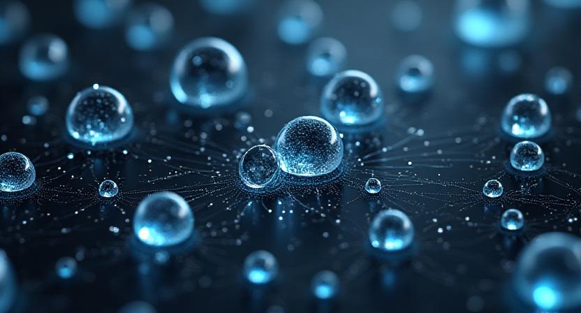 Complex 3D grid showing socio-political data nodes and connections